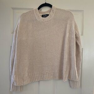 Lulu's Soft Beige Ribbed Sweater
